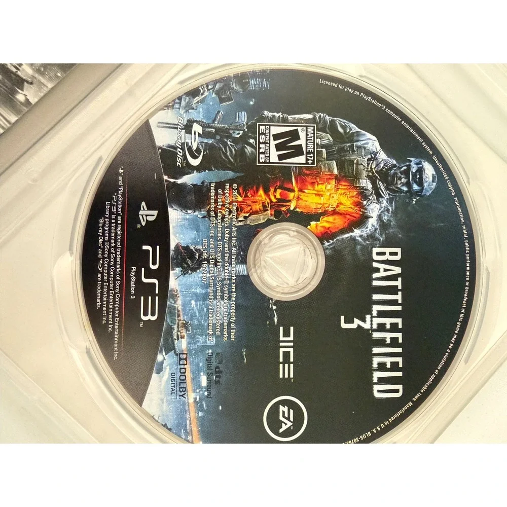 Battlefield 3 Sony PlayStation 3 PS3 Game EA DICE 2011 Complete with Manual